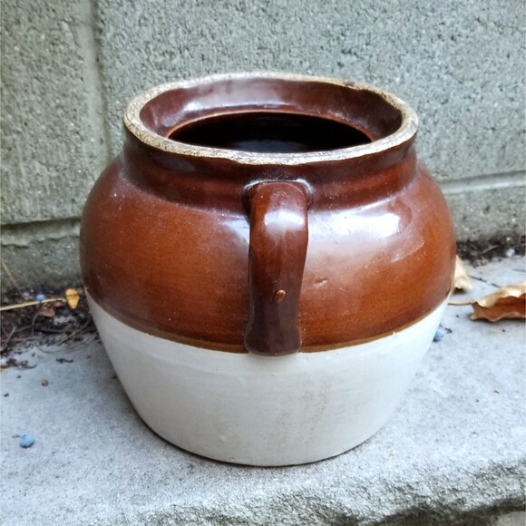 Antique Robinson Ransbottom 3 Quart Stoneware Earthenware Bean Pot Crockery - Picture 4 of 7